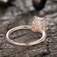 thumbnail image 4 of 7x9mm Radiant Cut Diamond Moissanite Engagement Ring 3.50 Carat Wedding Ring 10k Rose Gold Ball-Prong Set, 4 of 6