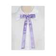 thumbnail image 5 of INSPIRE CHIC Women's Long Self Tied Bowtie Solid Color Adjustable Neck Elegant Bow Tie Light Purple One Size, 5 of 5