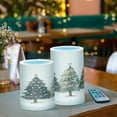 thumbnail image 3 of Yayeee Flameless Candles with Remote Flickering Battery Operated Multi Color Changing, Cartoon Christmas Trees, 3 of 7