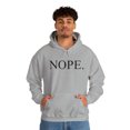 thumbnail image 4 of Nope. Funny Sarcastic Adult’s Unisex Cotton Pullover Sweatshirt Hoodie, 4 of 5