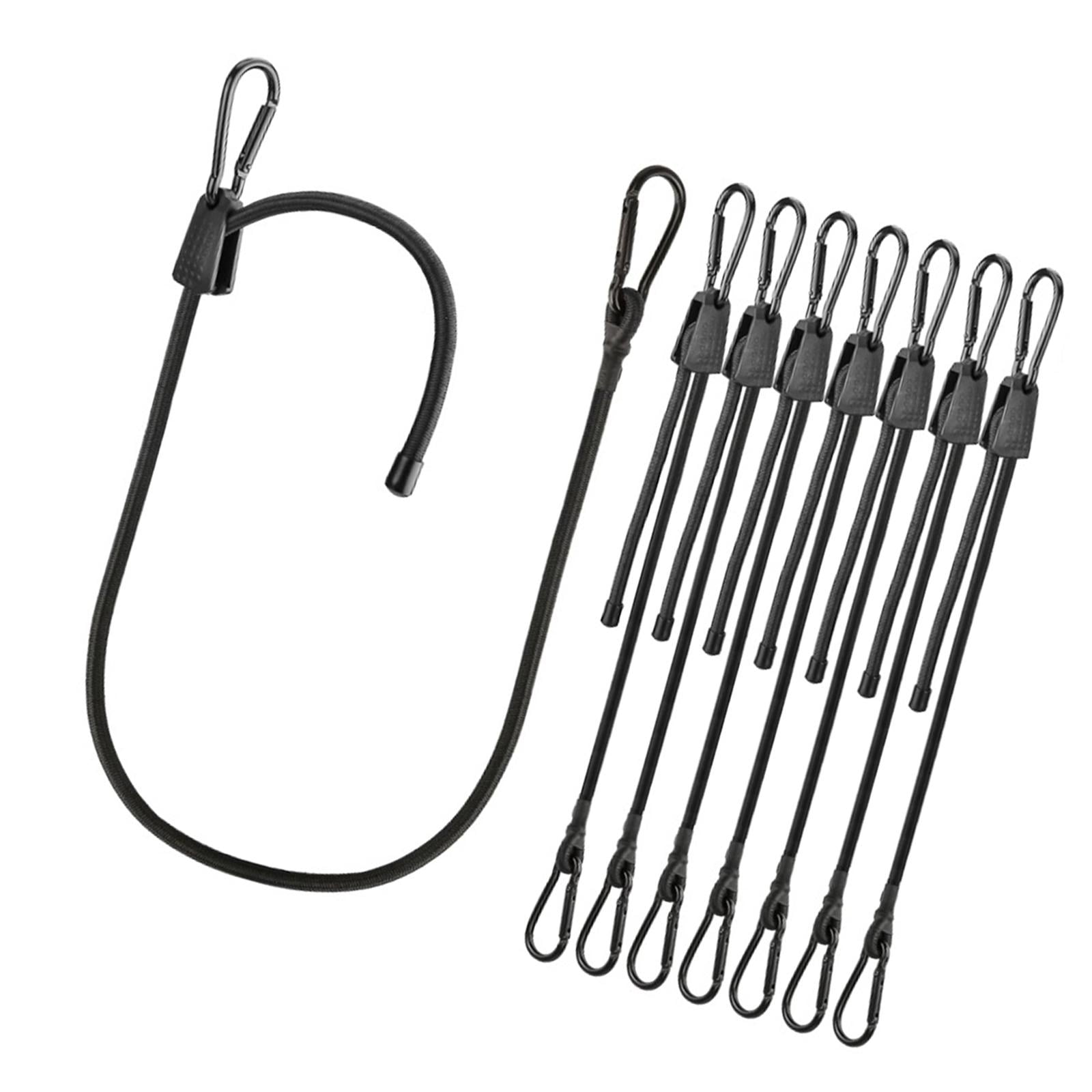 funtasica Elastic Rope Stretchable Rope Kit Bungee Jumping with Hooks Elastic Band Antigravity Adjustable Bungee Cord Hooks Heavy Duty 8PCS