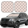 thumbnail image 2 of Uemuo Cute Panda Printed 2 PCS Car Windshield Sun Shade, Auto Sun Heat and UV Rays Blocker, Foldable Automotive Front Window Sunshade Protector, 2 of 7