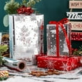 thumbnail image 2 of Reversible Christmas Wrapping Paper, Luxury Metallic Silver Wrapping Paper, Elegant Winter Snowy Woodland Forest Animals Gift Wrap for Christmas, Festive Decoration (17 Inch X 33 Feet), 2 of 7