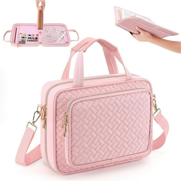 Zmeidao Bible Cover Bag for Women, Carrying Book Case for Bible Accessories, Church Bag with Handle and Pocket, Mothers Day Christian Gifts