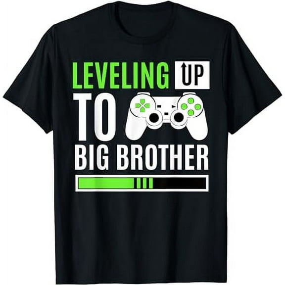 Leveling Up To Big Brother Gaming Baby Gender Announcement T-Shirt
