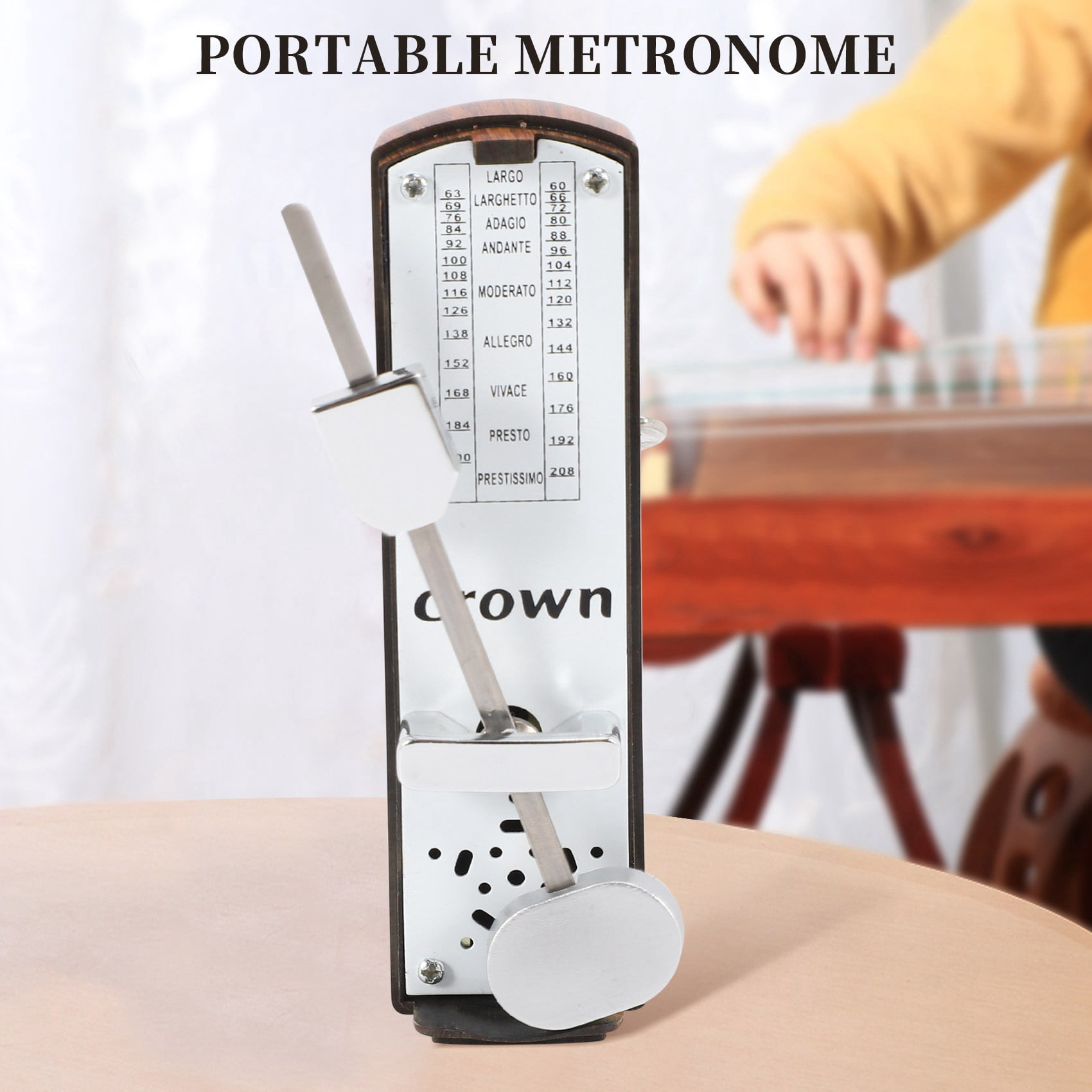 Portable Mini Mechanical Metronome Universal Metronome for Piano Guitark6453