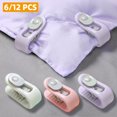 thumbnail image 2 of Clips antideslizantes para edredón, 6/12 Uds., Clip para edredón, fijador de sábanas, Clips para sábanas, sujetadores para edredones, pinzas para ropa de dormir Tan Jianjun unisex, 2 of 2