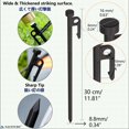 thumbnail image 2 of Juego de Estacas para Tienda NACETURE Resistentes de 30 cm, Paquete de 4 con Cuerda para Camping, 2 of 8
