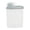 1 Pack, variant on Rice Airtight Storage Container, 3 to 5Lbs Cereal Dry Food Flour Bin, Pet Dog Cat Food Dispenser with Easy Pouring Spout, BPA Free Clear Plastic Kitchen and Pantry Organization Bin for Sugar,1 Pack