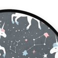 thumbnail image 4 of 36.2 Inch Round Floor Mat Unicorns and Stars Carpet Decor Rug for Living Room Bedroom, 4 of 6