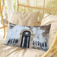 thumbnail image 4 of Puerto Rico Flag Pillow Covers, Linen Long Throw Pillow Case, Retro Rustic Door Artwork Picture Prints Holiday Pillow Protector Decorative Cushion Cover for Living Room/Bedroom 20" x 30", 4 of 8