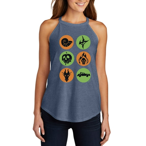 Disney Villains - Disney Villains Icons - Juniors High Neck Tank Top