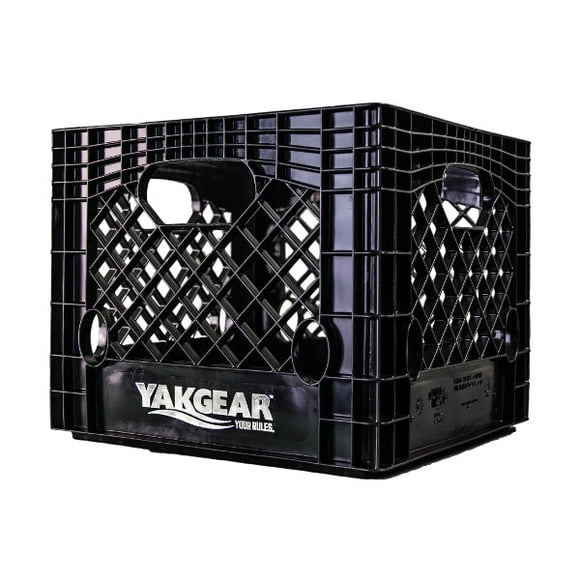 Yak Gear Kayak Crate BMC13 13 Inch x 13 Inch; Black; Plastic; Square Angler Kit; With YakGear Logo
