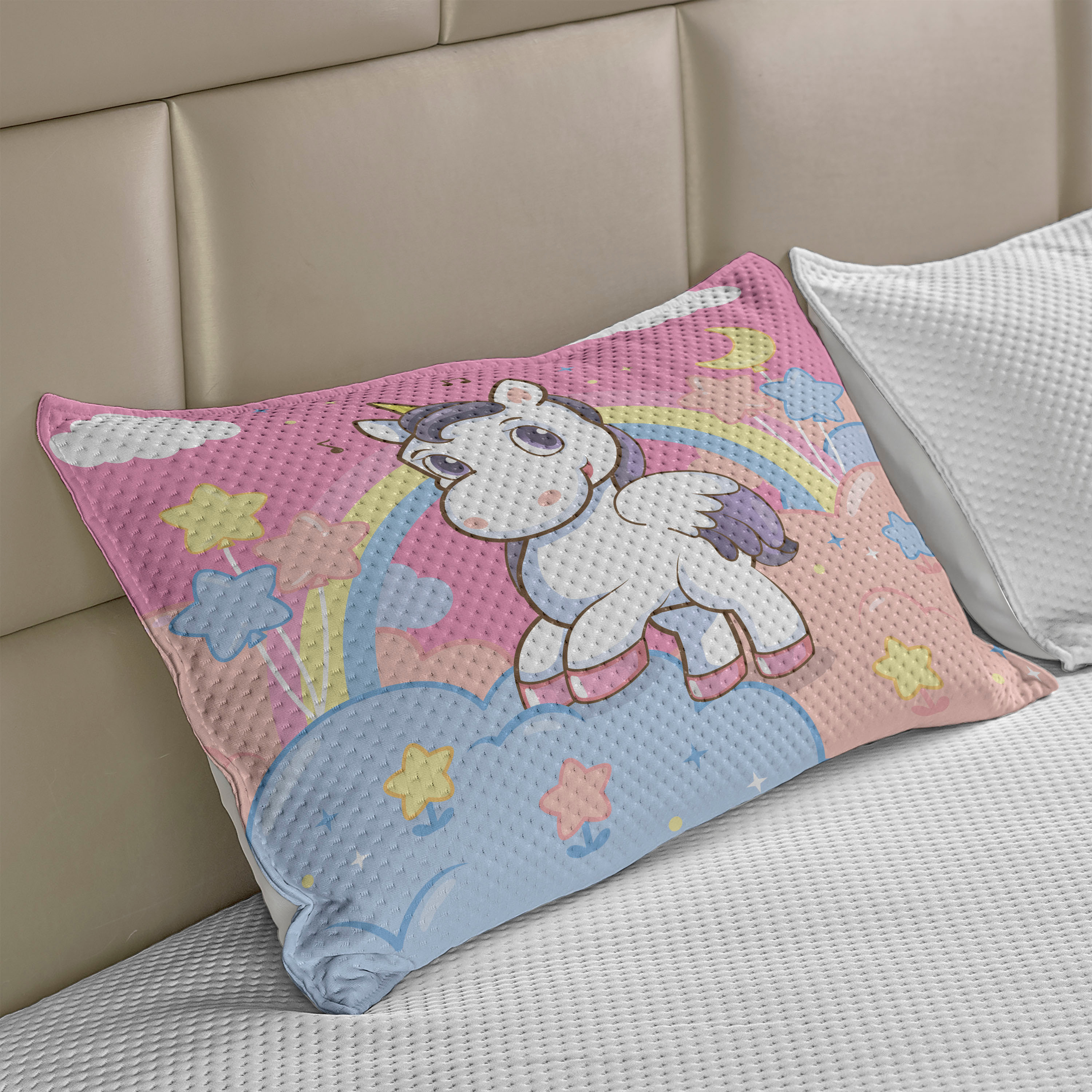 Ambesonne Music Knitted Quilt Pillowcover, Headphones Illustrati 並行輸入品 Ambesonne Music Knitted Quilt Pillowcover, Headphones Illustrati