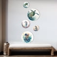 thumbnail image 3 of Designart "Colorful Deepsea Jellyfish III" Animal Fish Metal Wall Art Set of 5 Piece, 3 of 5
