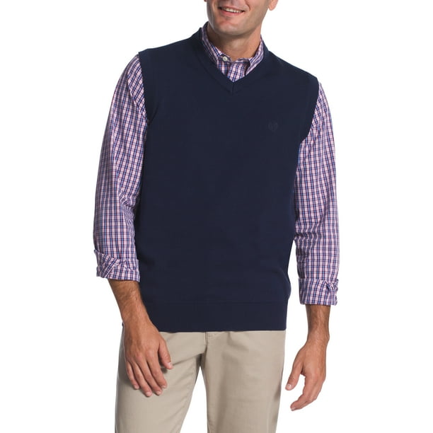 Chaps Men's Sleeveless Fine Gauge Sweater Vest