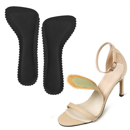 

TANGNADE Pigskin Sandals High Heels Rear Half Pad Seven Points Pad Non Slip Sweat Absorbent Breathable Code Self Adhesive Insoles