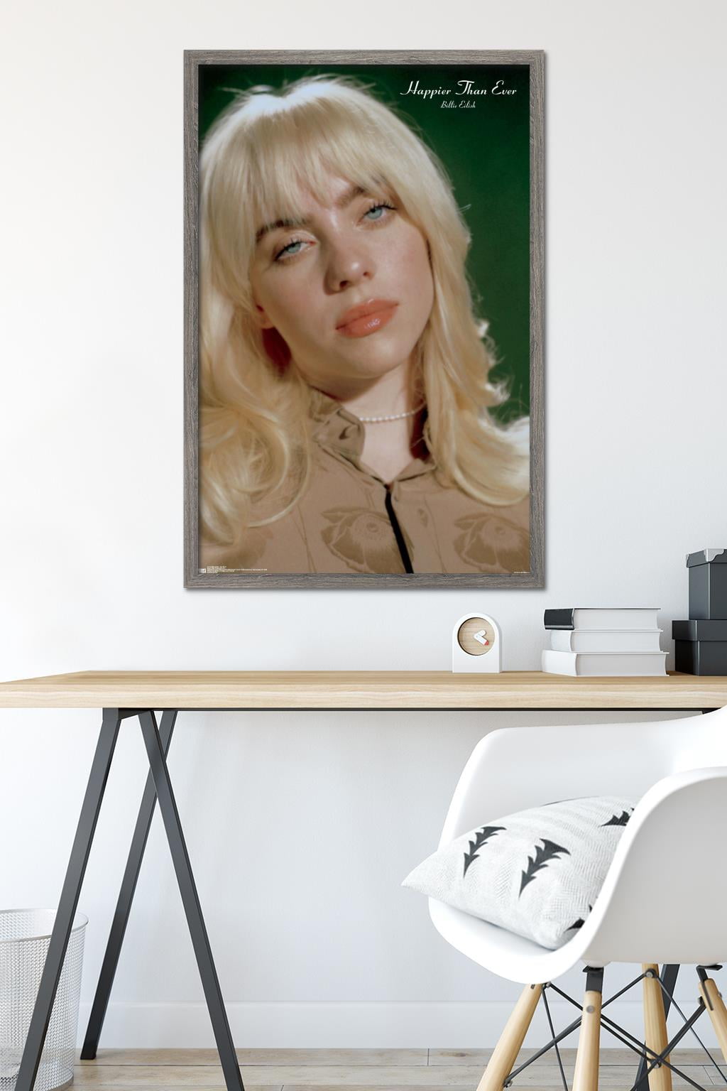 Billie Eilish - Headshot Wall Poster, 22.375" x 34" Framed
