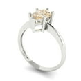 thumbnail image 2 of Solitaire Engagement Ring for Women - 1.5ct Natural Morganite in 14K White Gold Promise Ring, 2 of 6