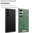 thumbnail image 4 of for Samsung Galaxy S25 Plus Case, Luxury Elegant Classic PU Leather Flexible Bumper Rugged Non-Slip Grip Shockproof Protective Cover Men's Cases Wireless Charing for Samsung Galaxy S25 Plus,Green, 4 of 13
