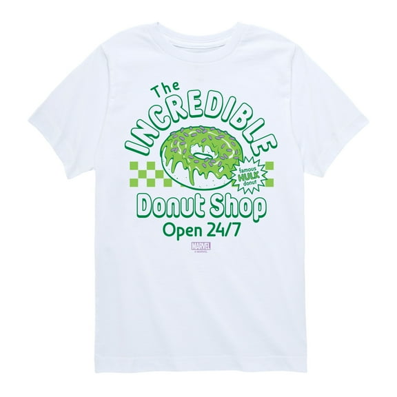 Marvel Hulk - Incredible Donut Shop - Toddler And Youth Short Sleeve Graphic T-Shirt