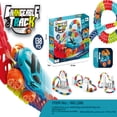 thumbnail image 3 of Kids' DIY Electric Light-Up Anti-Gravity Train Set with Flexible Track: 46-Piece Educational Puzzle Toy for Developing Problem-Solving & Spatial Skills – Safe, Compact Indoor Play with Customizable, 3 of 5