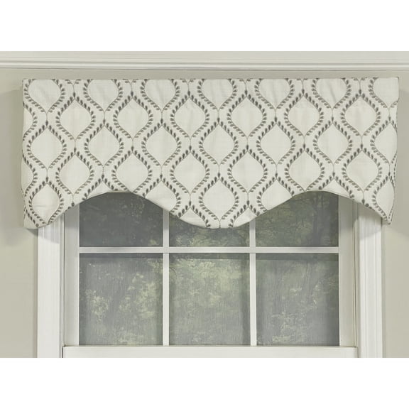 Go Getter Cornice 3" Rod Pocket Valance 50" x 17" Moonstone by RLF Home