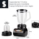 thumbnail image 3 of Licuadora Con Vaso Negra De Plastico 2 en 1 Con 4 Velocidades Licuadora Con Control De Botones De 1.5L Triturador De Alimentos Licuadora Clasica con Velocidad Ajustable, 3 of 9