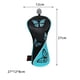 thumbnail image 3 of Funda de protección para la cabeza de madera de Golf, patrón de mariposa a prueba de arañazos, cubierta de cabeza de Club para golfista, equipo FW negro Macarena Fundas para cabezas de golf, 3 of 8