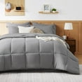 thumbnail image 2 of Queen Comforter Set - 7 Pieces Grey Queen Bed in a Bag, Bedding Sets Queen with Comforters, Sheets, Pillowcases & Shams, 2 of 9