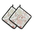 thumbnail image 5 of Carolines Treasures CJ2002-NPTHD Letter N Love in Paris Pink Pair of Pot Holders, 7.5 x 3 x 7.5 in., 5 of 7