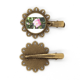 thumbnail image 1 of Summer Lake hoja de loto Tocado de pieza de pelo de horquilla de flor de metal vintage, 1 of 3