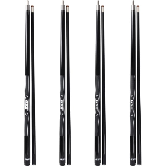 Games & Sports Expert 58" 2-Piece Fiberglass Graphite Composite Billiard Pool Cue Sticks (Several Colors Available, Weight from 18oz, 19oz, 20oz, 21oz)