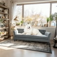 thumbnail image 3 of BingoPaw Extra Large Wooden Frame Raised Lounge Bed Dog Sofa Couch with Comfortable Cushion Mat Grey, 3 of 10