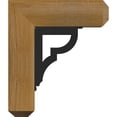 thumbnail image 3 of 4"W x 15 1/2"D x 18"H Bradford Craftsman Ironcrest Rough Sawn Bracket, Western Red Cedar (2"W x 7 1/2"D x 10"H Iron Bracket), 3 of 5