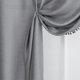 thumbnail image 5 of Cortinas de gasa transparente con bolsillo para varilla para cocina, sala de estar y dormitorio. Transpirables y ligeras. Gris claro, 200 x 100 cm., 5 of 8