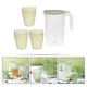 thumbnail image 5 of GOOHOCHY 1 juego de jarra de agua fría para el hogar con tazas y soporte para bebidas frías, jarra de agua para fiestas, 5 of 8