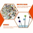 thumbnail image 5 of 500 Pcs Multicolor Glass Sewing Pins Straight Corsage Sticks for Quilting, Crafting, and Fabric Accessories, 5 of 6
