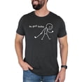 thumbnail image 2 of No Golf Today Shirt for Men & Women Funny Sad Stick Figure Graphic Tee for Golfer Dark Gray Heather Shirt Adult Small, 2 of 5