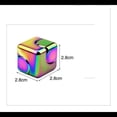 thumbnail image 3 of Cubo de descompresión cuadrado colorido, juguetes de descompresión de escritorio, juguetes giratorios con rodamientos de alta velocidad (multicolor), 3 of 5