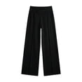 thumbnail image 5 of Dagugfen Athletic Pants for Women Loose Fitted Elastic Waist Stretchy Breathable Full Length Gym Workout Pants(XXL,Black), 5 of 6