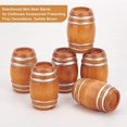 thumbnail image 4 of 6Pcs Miniature Wooden Barrel Mini House Drink Accessories Beer Barrel Figurine Model for Fairy Garden Bar Micro Landscape Decoration Oktoberfest Decor, 4 of 6