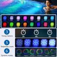 thumbnail image 3 of Color Charging LED Pool Light IP68 Waterproof Bathtub Light Dimmable Fountain Light with Remote Control 16 Colors Light 6 Dynamic Modes 2H/4H/6H Timer Magnetic Charging, 3 of 7