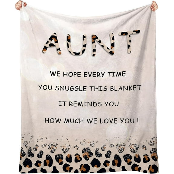 Aunt Gifts, Aunt Gifts from Niece, Aunt Blanket, Gifts for Aunt, Aunt Gifts from Nephew, Best Aunt Ever Gifts, Gifts for Aunts from Niece, to My Aunt Throw Blankets 50"x60"