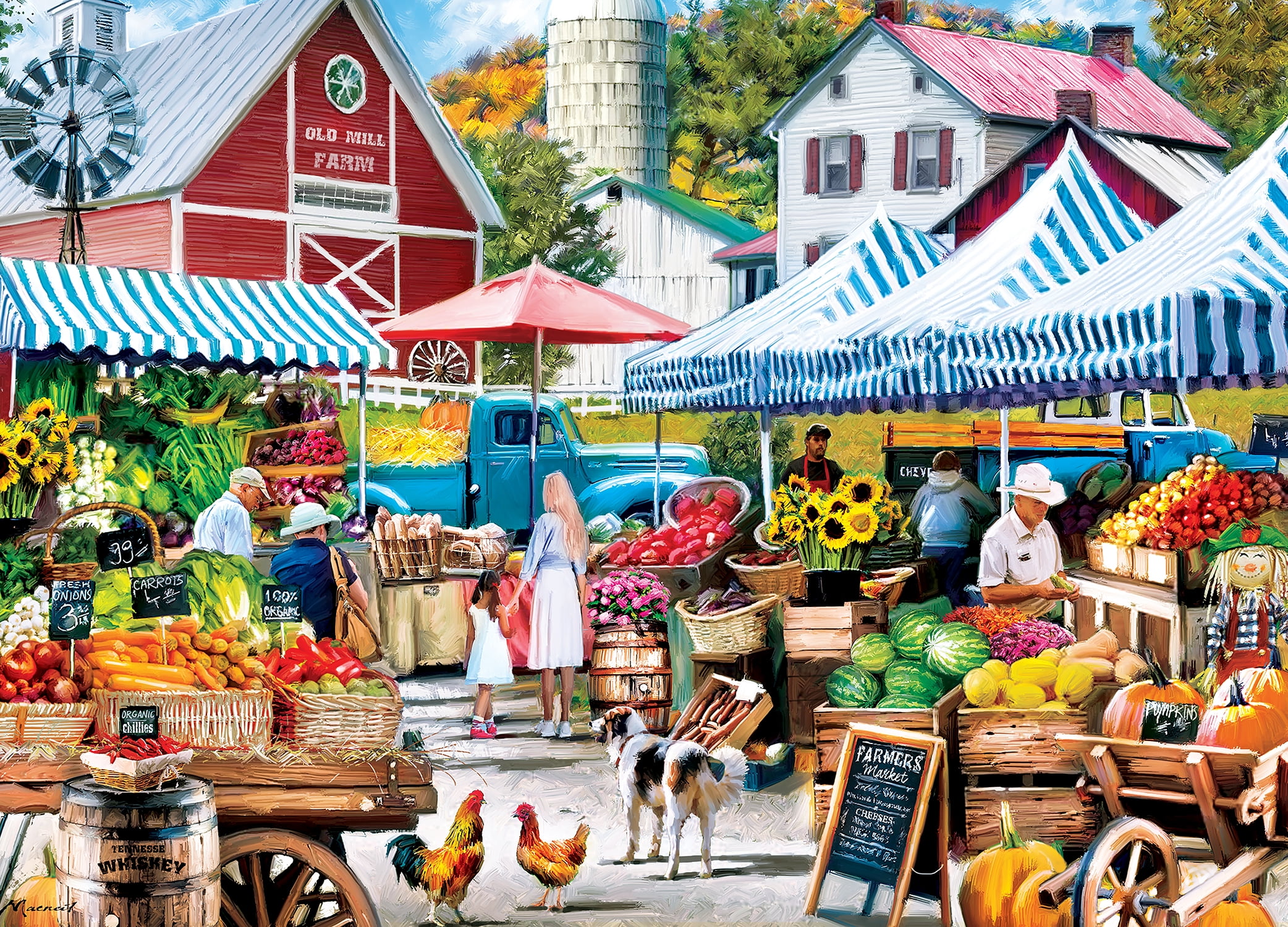 Lazy Days - Old Mill Farm Stand 1000 Piece Puzzle