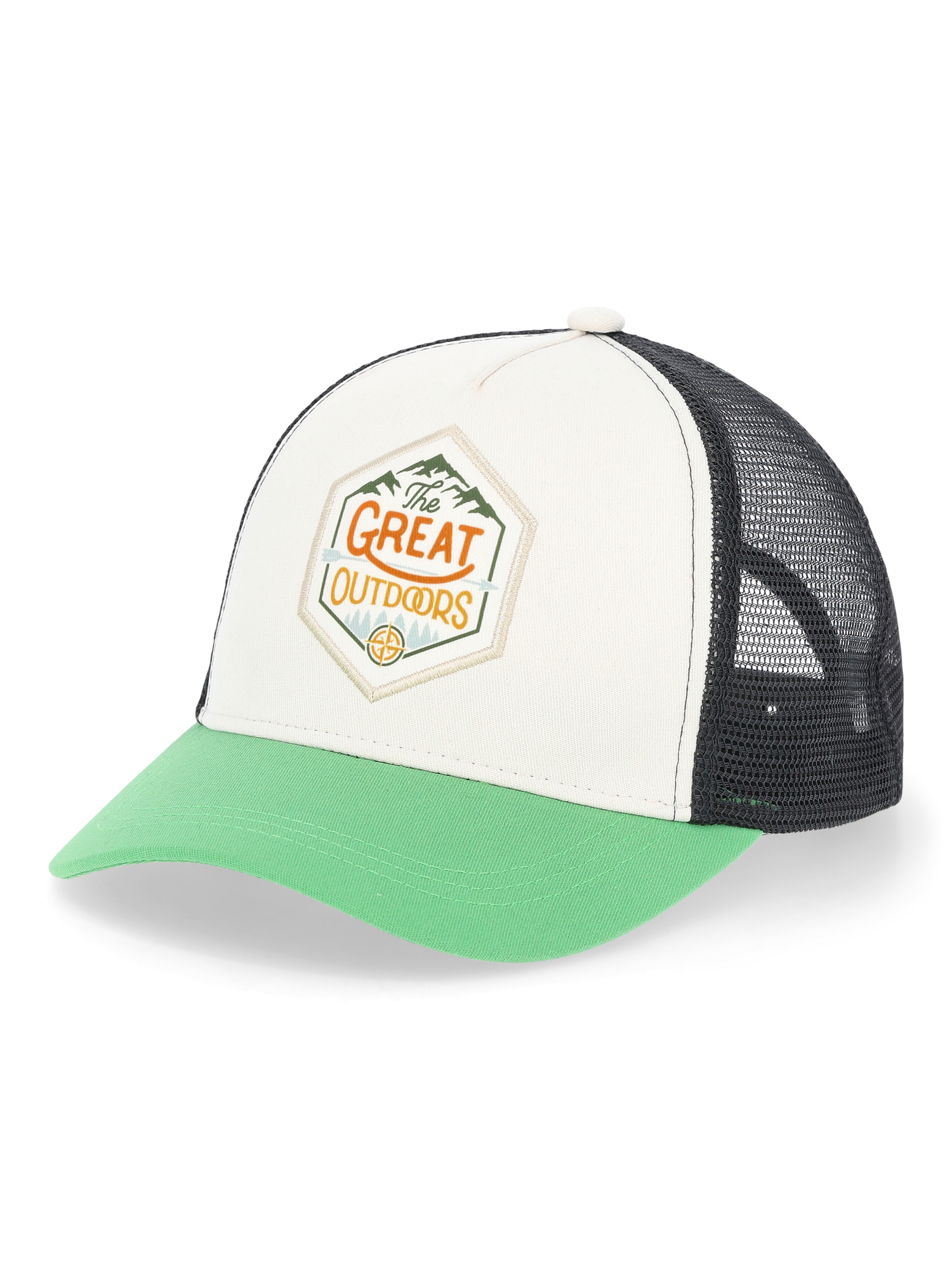 Wonder Nation Boys Great Outdoors Trucker Hat, One Size Fits Most