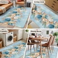 thumbnail image 5 of Beach Coastal Blue Area Rugs 2.7'x5', Washable Small Throw Rugs for Kitchen Bedroom, Nautical Shell Starfish Coral Summer Indoor Outdoor Rug Non-Slip Low Pile Carpet Runner Reversible Floor Mats, 5 of 8