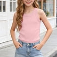 thumbnail image 2 of xaweyi Girls Summer Comfortable And Breathable Top Casual Versatile Tank Top,Sizes 3-4 Years, 2 of 5