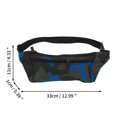 thumbnail image 3 of Unique Bargains 1 Pc Fanny Pack Camo Pattern Waist Bag Camouflage Blue, 3 of 6