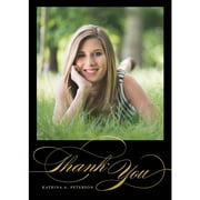 Classic Script Graduation Thank You Card